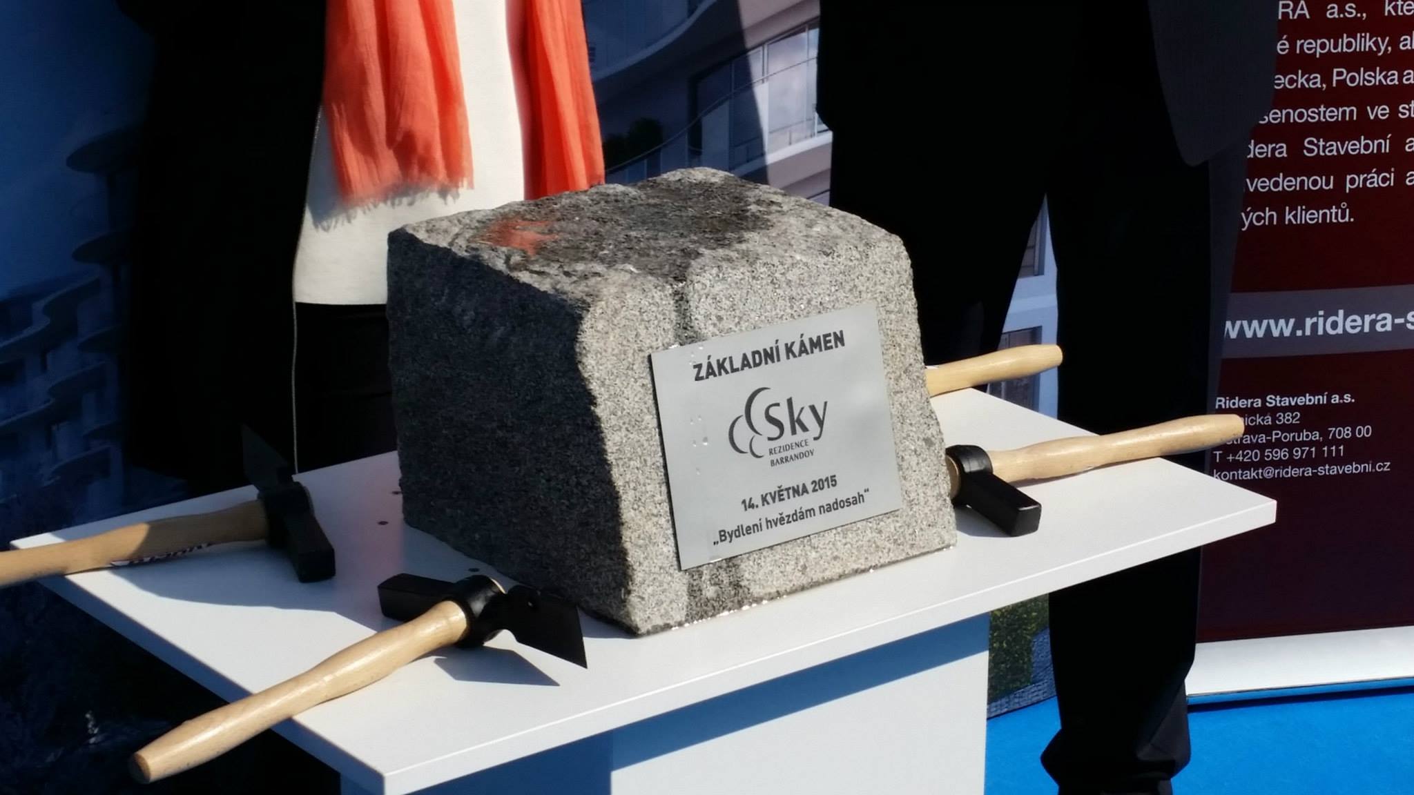 Položení základního kamene Sky Barrandov
